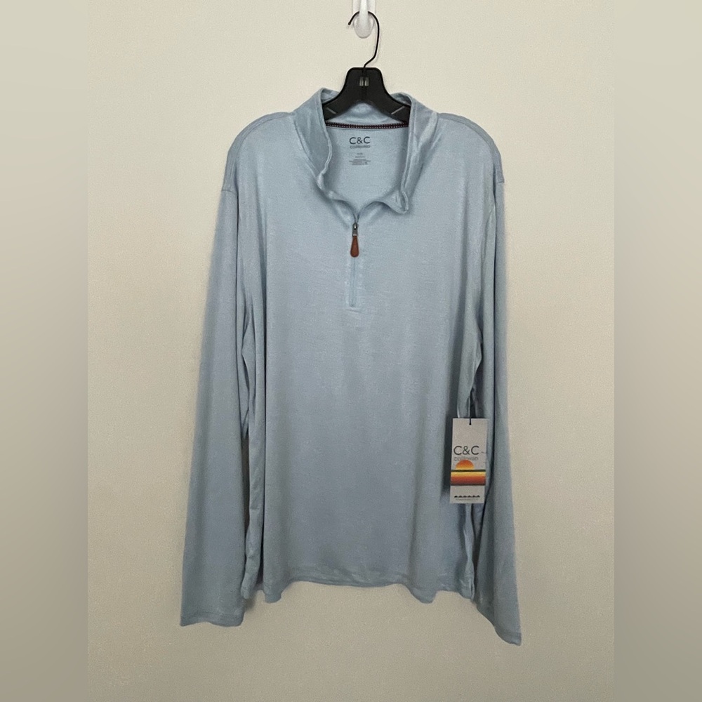 C & C California Men's Sky Blue Long Sleeve Top Size XL